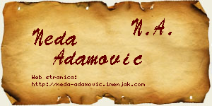 Neda Adamović vizit kartica